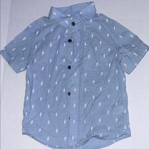 Cat & Jack Blue and White Button Down Shirt